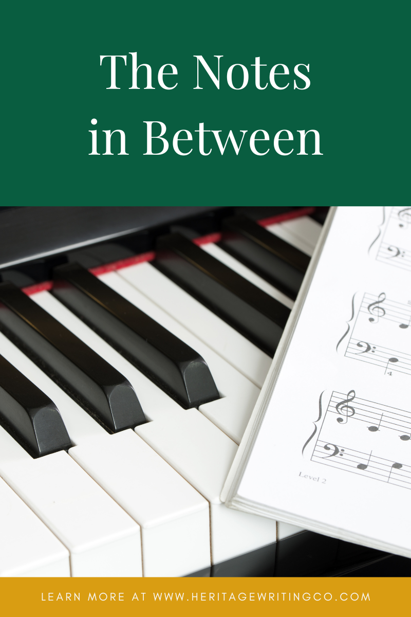 The Notes in Between – Heritage Writing Co.